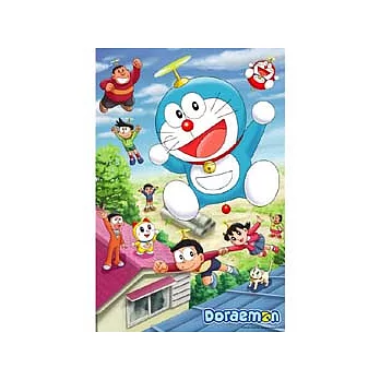 哆啦A夢屋頂飛翔拼圖1000片
