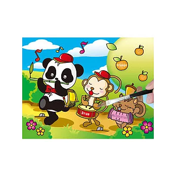 【神奇環保水繪卡】貓熊篇-郊遊