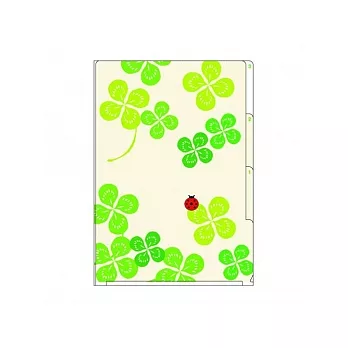 MIDORI3層資料收納夾(A5)-幸運草036