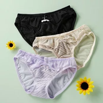 【MI GER】日式趣味系列~草莓條紋網布低腰褲(黑.膚.紫)