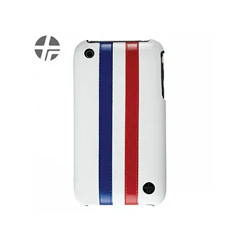 TREXTA STRIPE 世界盃系列真皮背蓋式保護殼附螢幕保護貼-法國