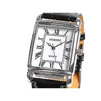 Watch-123 時尚阿曼尼 經典羅馬字款腕錶-白