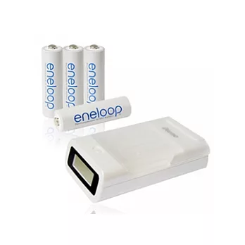 iNeno 低自放液晶充/放電組(eneloop低自放三號四入)