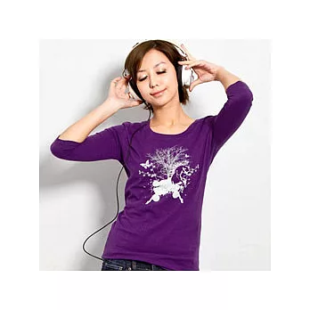 【SOFU Women】夢幻-女七分袖 (暗紫) M