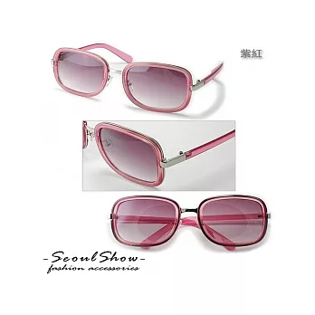 【Seoul Show】復古甜心漸層色調太陽眼鏡(2894紫紅)