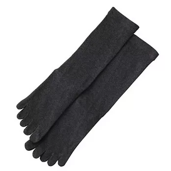 [MUJI 無印良品]男棉五指直角襪灰色灰色