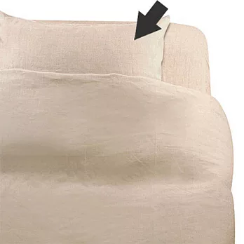 [MUJI 無印良品]麻平織枕套/7/原色