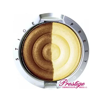 美國PRESTIGE經典幻彩雙色眼影餅 17女爵乾溼兩用眼影餅