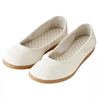 [MUJI 無印良品]女柔軟內裡平底鞋11S白色23
