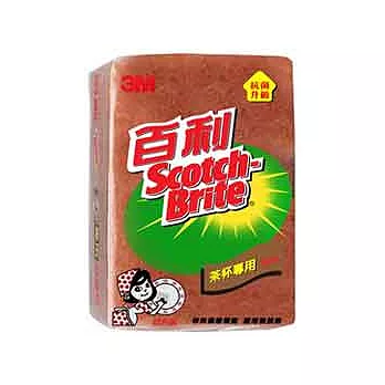 【3M】百利茶杯專用菜瓜布4片裝(XN004215606)