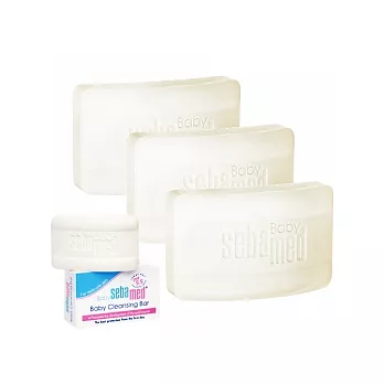 【3入組】Sebamed Baby施巴5.5 嬰兒潔膚皂100g