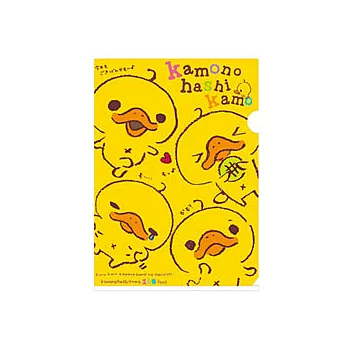 San-X 呆頭鴨嘴獸文件夾-喜怒哀樂