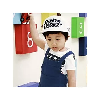 超帥氣兒童時尚潮流棒球帽_白色