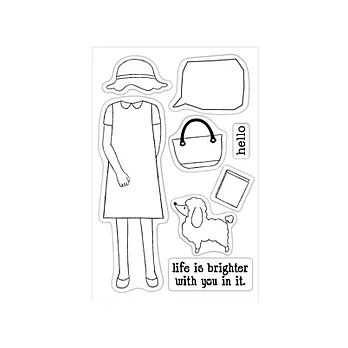 Micia透明水晶印章-CPM079