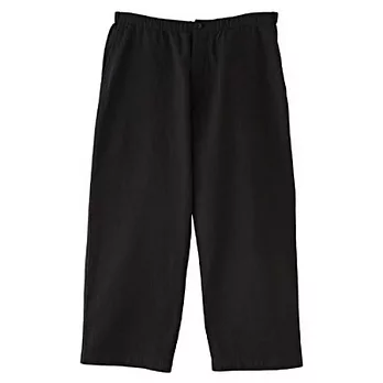 [MUJI 無印良品]男棉菱紋織七分褲黑色S