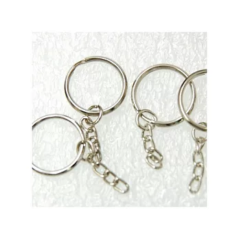 鑰匙圈6入-鎳色