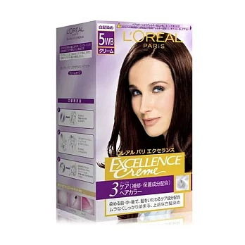L’OREAL優媚霜三重護髮雙管染髮霜 5WB