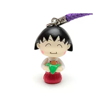 台灣限定-小丸子丸美的一年吊飾 6月-吃粽子了