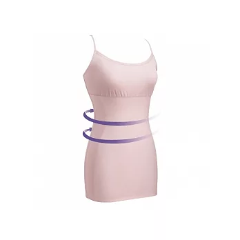 Bast 芭絲媞塑身細肩帶背心M粉紅色