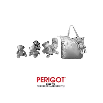 PERIGOT BEAR BAG SHOPPER LARGE ARGENT 貝貝熊 時尚環保小熊包經典銀 大