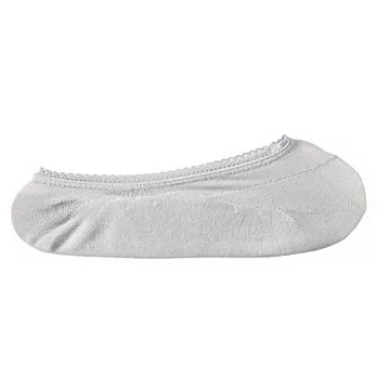 [MUJI 無印良品]女棉高密足口蕾絲隱形襪灰色灰色