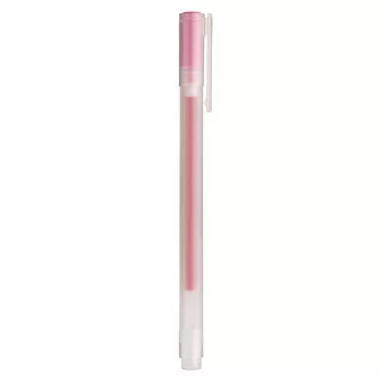 [MUJI 無印良品]膠墨中性筆/0.38/粉紅(K)粉紅