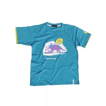 iSLANDT純棉T恤--恐龍陽光變色T--三角龍款S