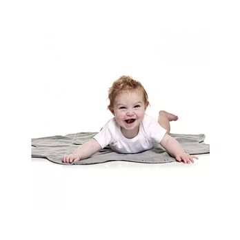 荷蘭 wallaboo Fleur 風信子花辦包巾被(超輕量)-冷灰