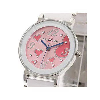Bethoven 繽紛甜心 可愛精選腕錶(粉紅)