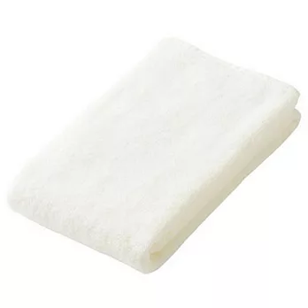 [MUJI 無印良品]有機棉高密度織面巾/柔白柔白