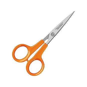 《FISKARS》FORM 裁縫細尖小剪刀(經典橘)