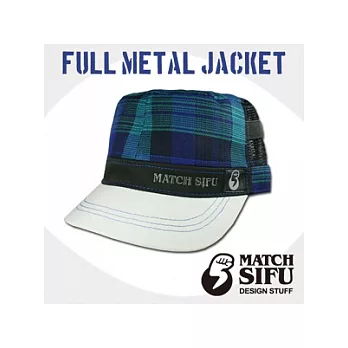【火柴邦 x MATCH SIFU】FMJ 軍網帽 (格紋藍)