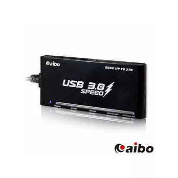 aibo USB 3.0 超高速多合一讀卡機-黑色
