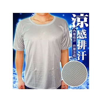 BeautyFocus涼感吸濕排汗紗短袖T恤626-灰色M