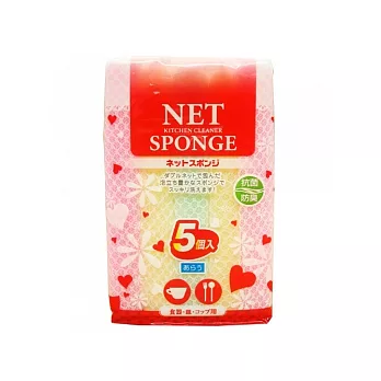 絲網洗碗用海綿-5枚入
