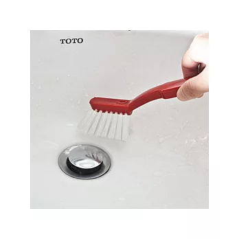 UdiLife 71/排水口清潔刷/附夾-二色紅色、米白色