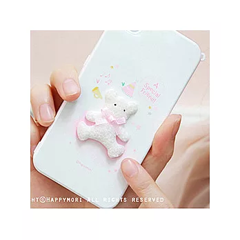 生日熊手機殼-Pink (iphone4專用)