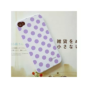 點點水玉手機殼-Purple (iphone4專用)