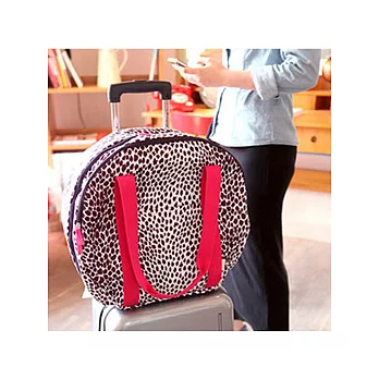 旅行收納地球包Vol.3-粉紅豹紋