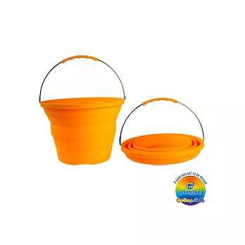 La Mare矽緻 折疊水桶--淘氣橘