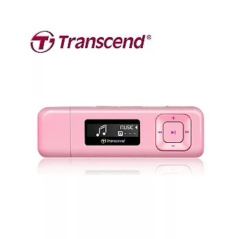 創見 MP330 MP3 4GB-亮粉紅(加贈觸控螢幕擦拭布)