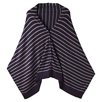 [MUJI 無印良品]嫘縈混溫調多用披肩紫×灰