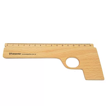 木匠兄妹 設計文具系列-槍尺原木上透明漆