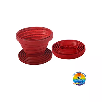 La Mare矽緻 折疊咖啡濾杯--豆豆紅