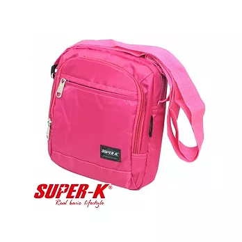 【Party World】《SUPER-K》時尚亮彩單肩側背包SHD00556-玫紅