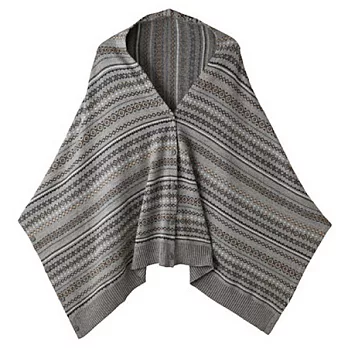 [MUJI 無印良品]嫘縈混溫調多用披肩紋樣灰