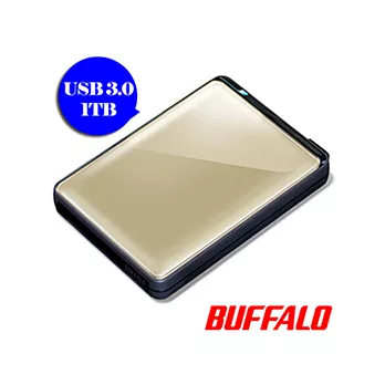 Buffalo PNT系列USB3.0 2.5吋 1TB耐衝擊時尚隨身硬碟(金黃)