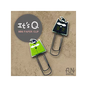 It’s Q! 小書籤-貓咪(綠色/GN+黑色/BK)