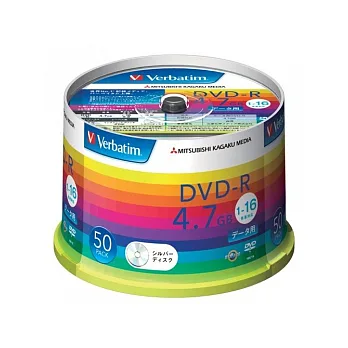 日本彩紅版 Verbatim 威寶 Super AZO 16X DVD-R 50P