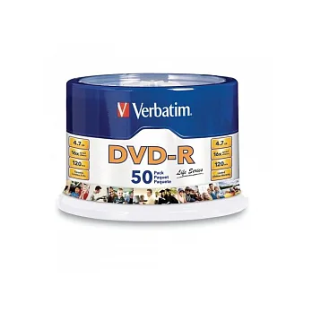 Verbatim 威寶 AZO Life 版 16X DVD-R 燒錄片/光碟片 50片布丁桶裝X2 100PCS